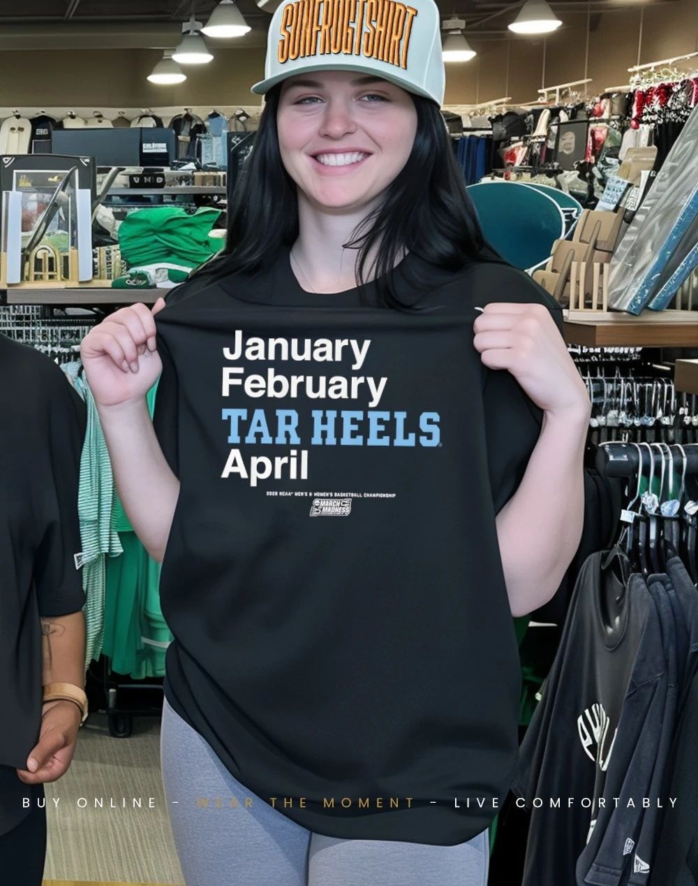 UNC Tar Heels MBB & WBB 2026 March Madness Month January February Tar Heels April shirt