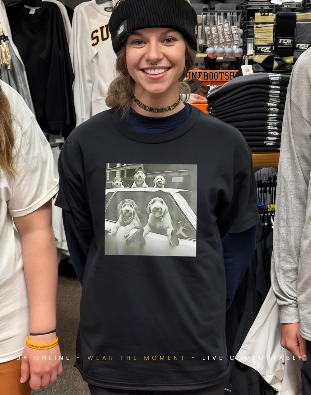 Dog gang endoodle meme shirt
