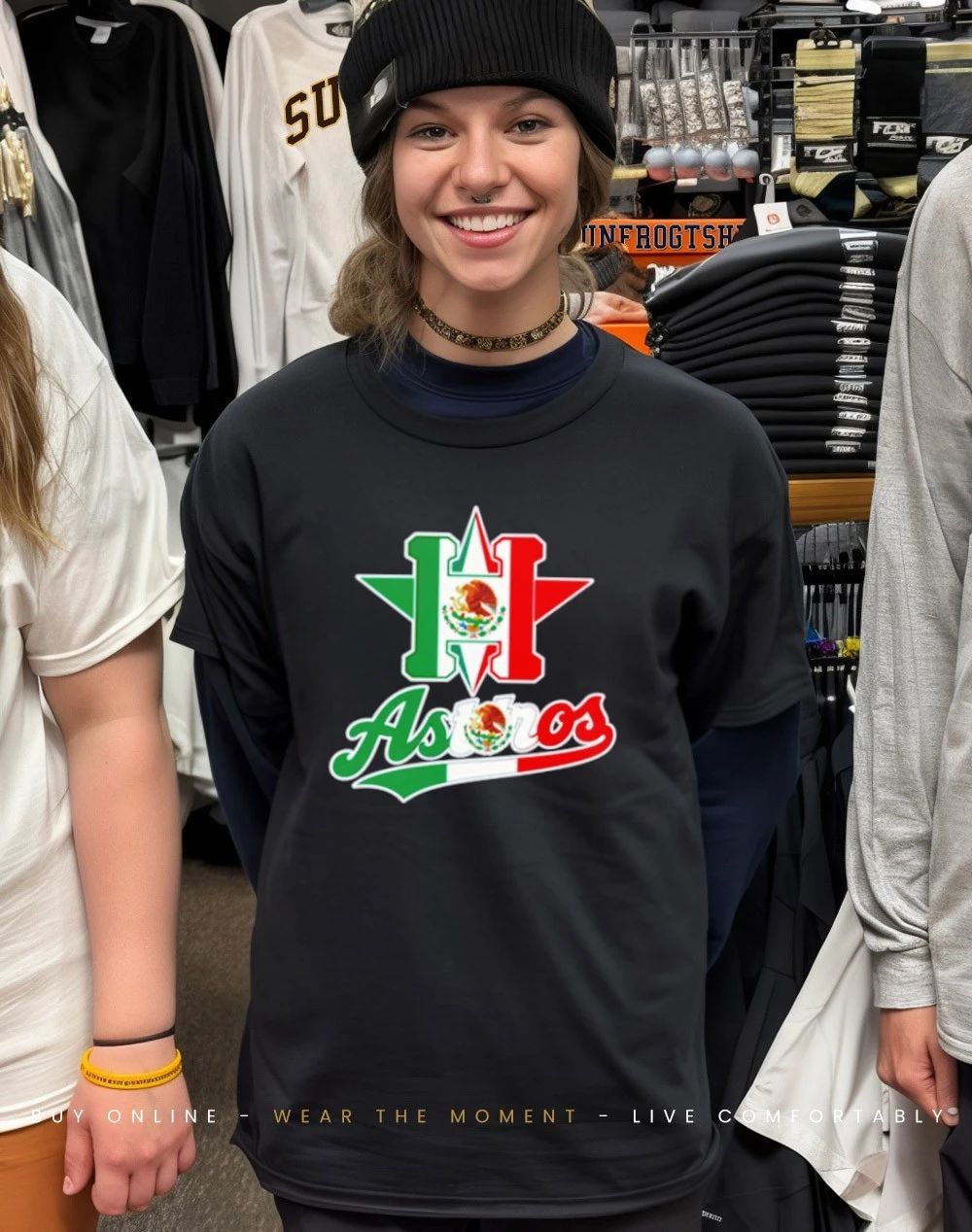 Houston Astros Baseball Mexican Flag shirt
