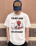 Devil officer I’m not rude I’m efficient shirt