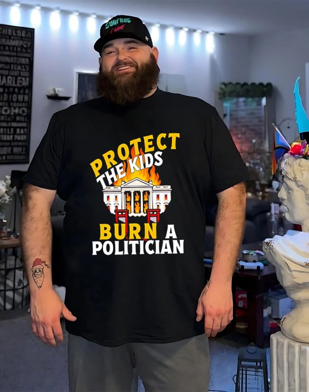 Protect The Kids Burn A Politician shirt