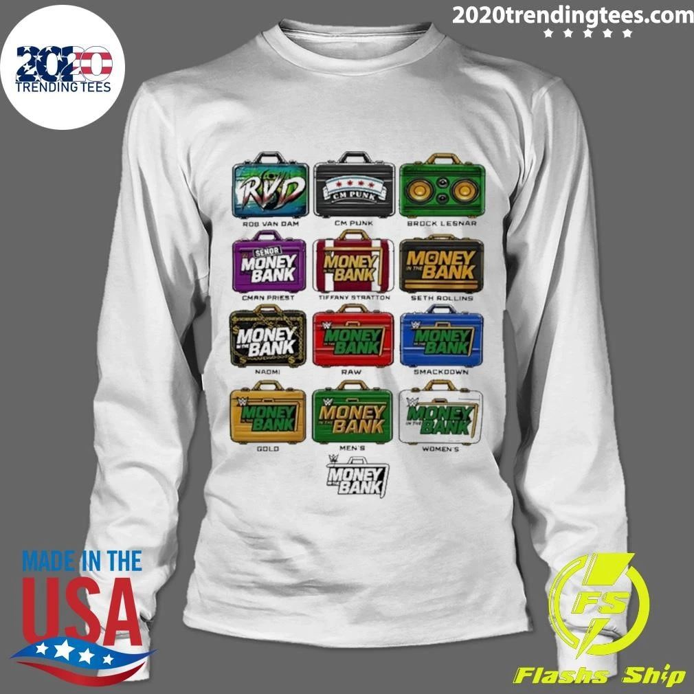 Money In The Bank Nostalgia Briefcases Elevated Shirt