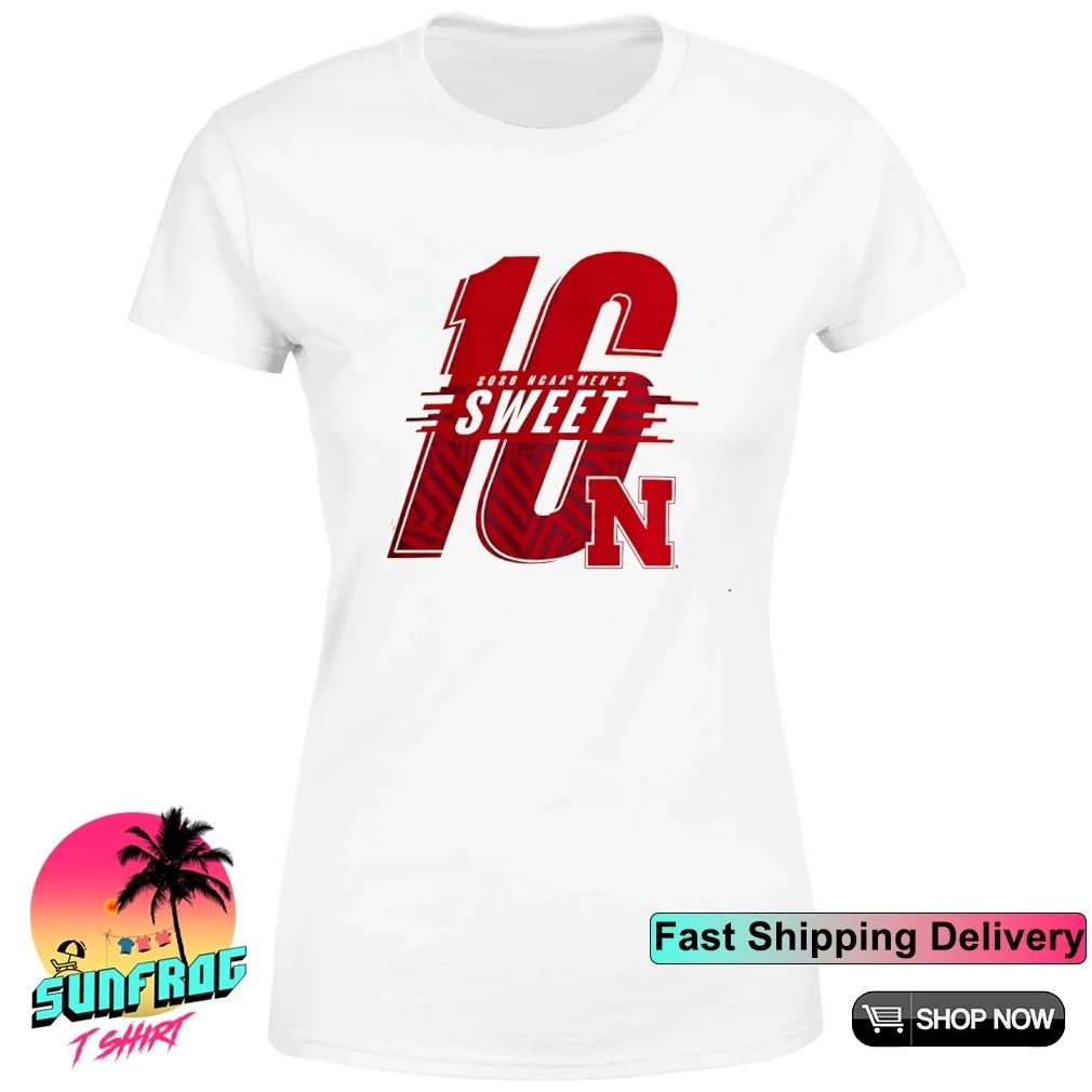 Nebraska Huskers Men’s Basketball 2026 NCAA March Madness Sweet 16 logo shirt