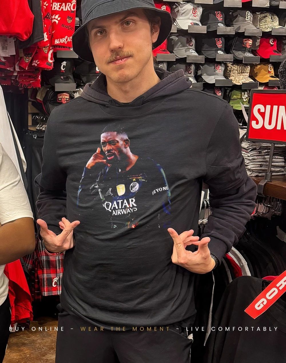 Ousmane Dembélé Paris Saint-Germain call hand 2026 shirt