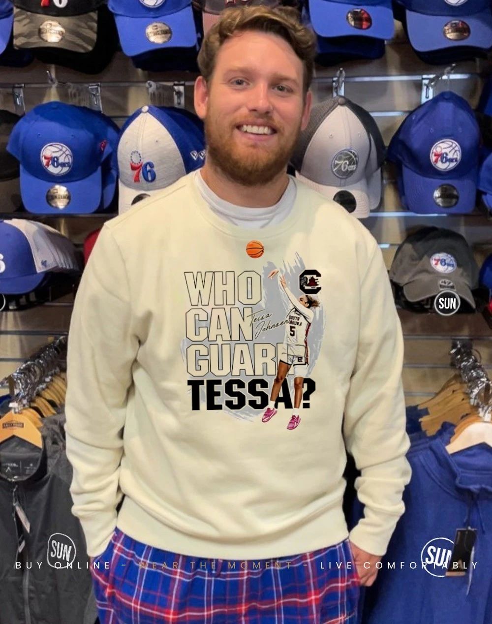Chloe Kitts Wearing Who Can Guard Tessa signature shirt