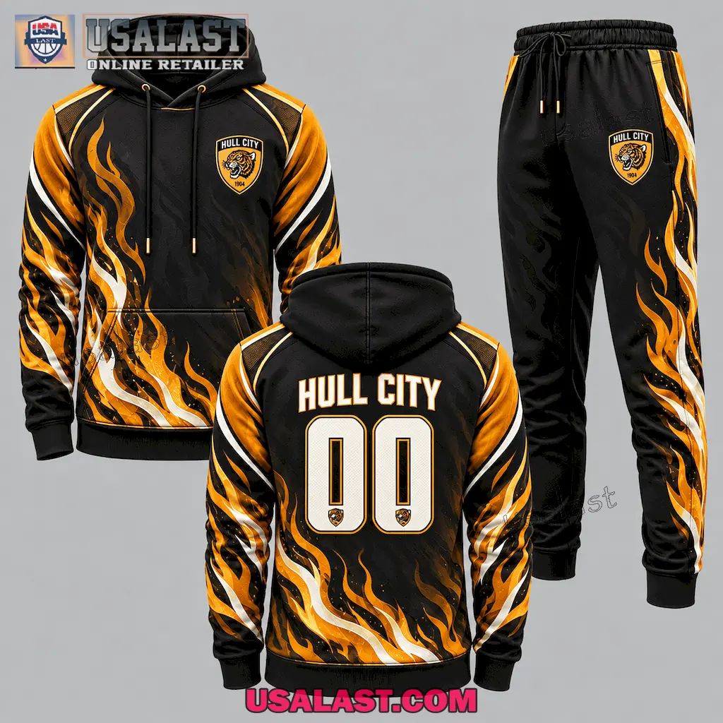Hull City Personalized Tracksuit Hoodie And Jogger Pant Set