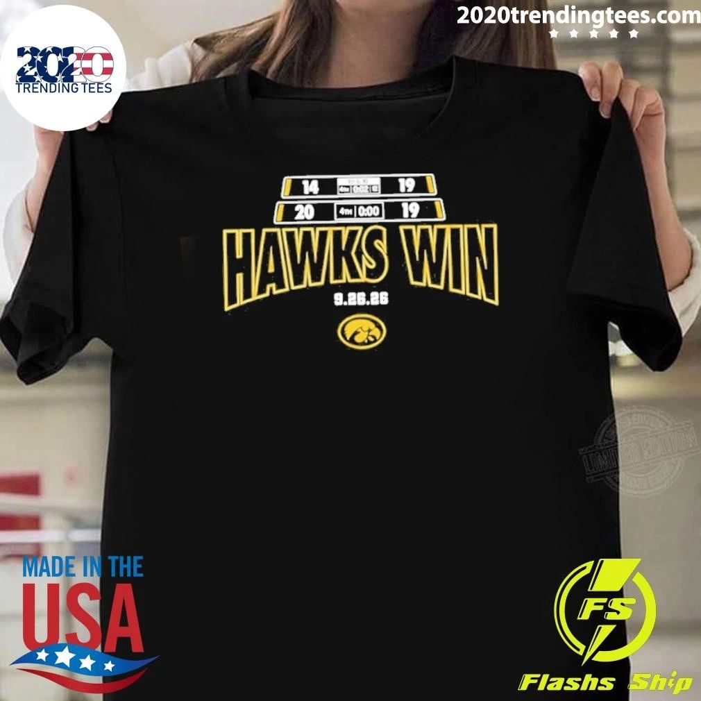 Iowa Hawkeyes Hawks Win Score 2026 Shirt