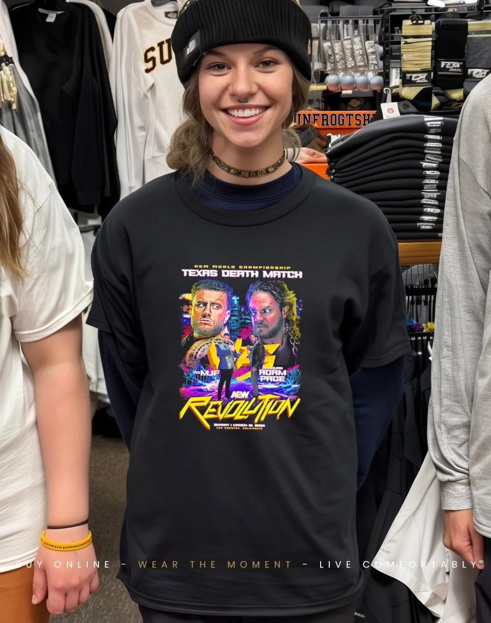 MJF vs Hangman Adam Page AEW Revolution 2026 Matchup shirt