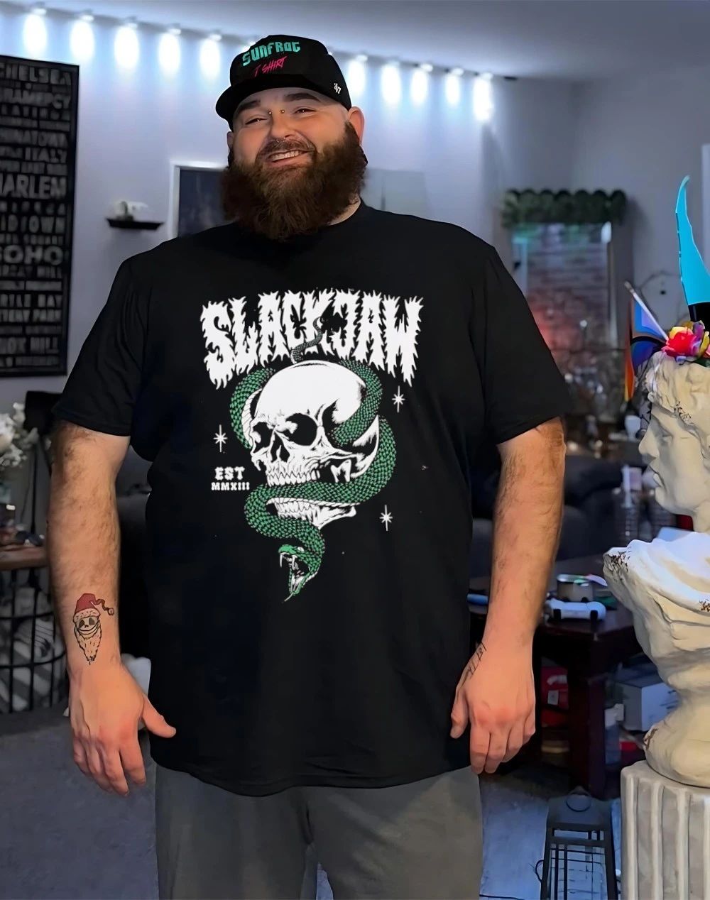 Slackjaw snakeskull est 2013 shirt
