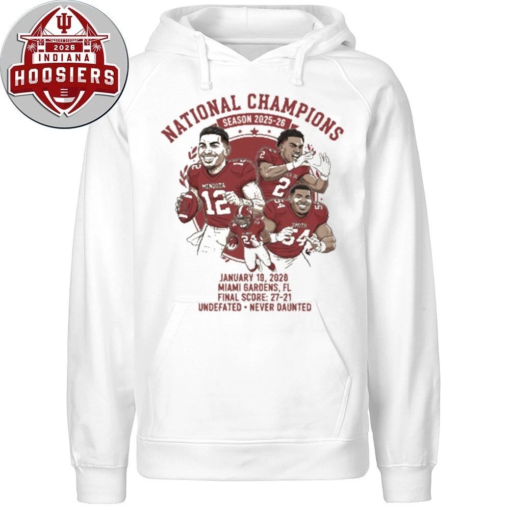 Indiana Big Ten 10 Championship 2026 Shirt – IU Hoosiers CFP Football Champions Hoodie T-Shirt