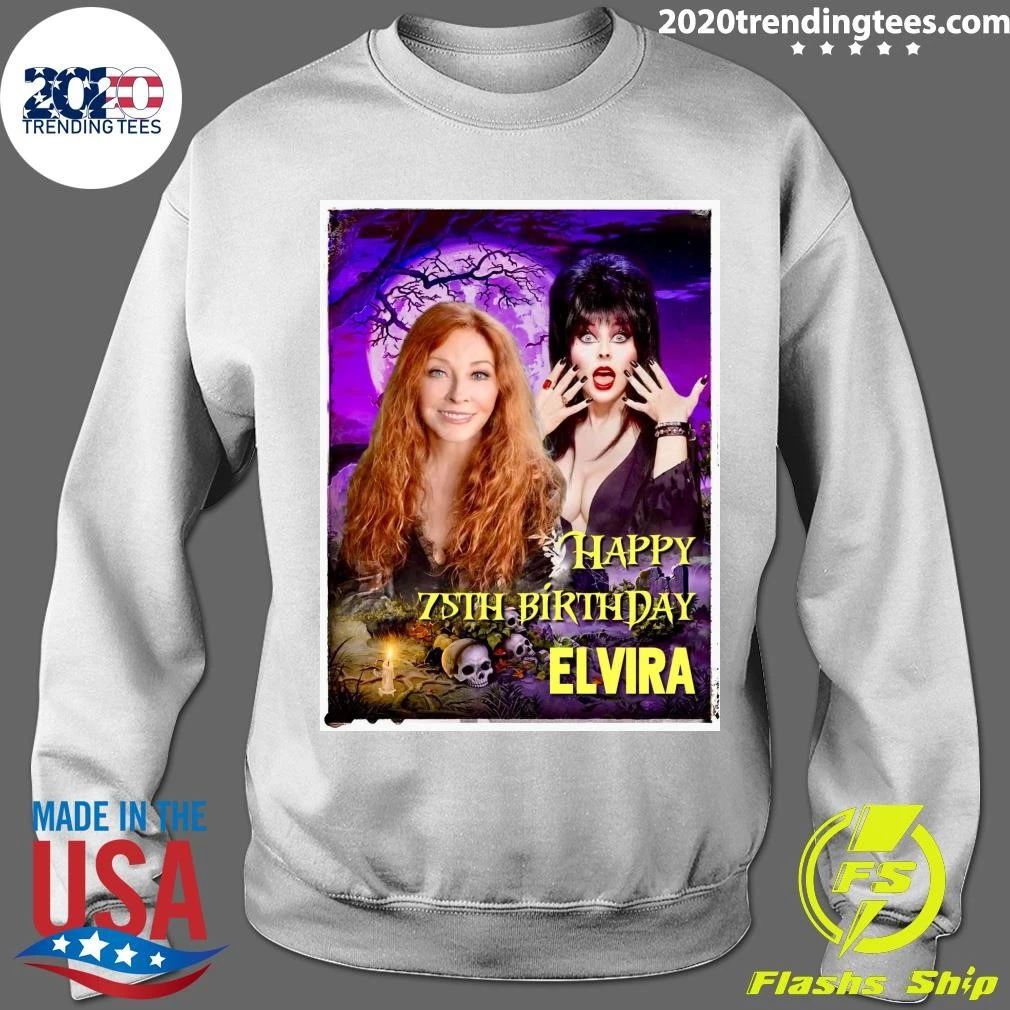 Happy 75th Birthday Elvira Halloween Shirt