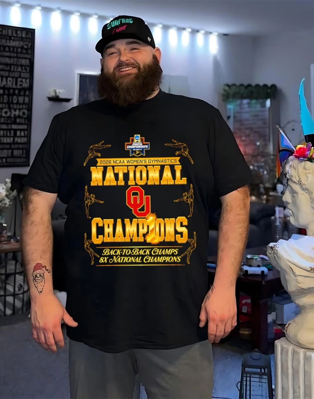 Oklahoma Sooners Women’s Gymnastics Back-To-Back Champs 8x National Champions 2026 Logo shirt