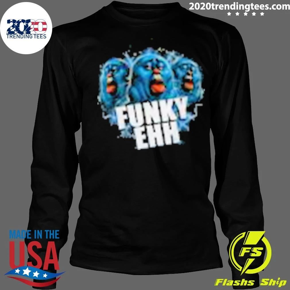 Funky Ehh Weird Glossy Blue Blob Meme Shirt