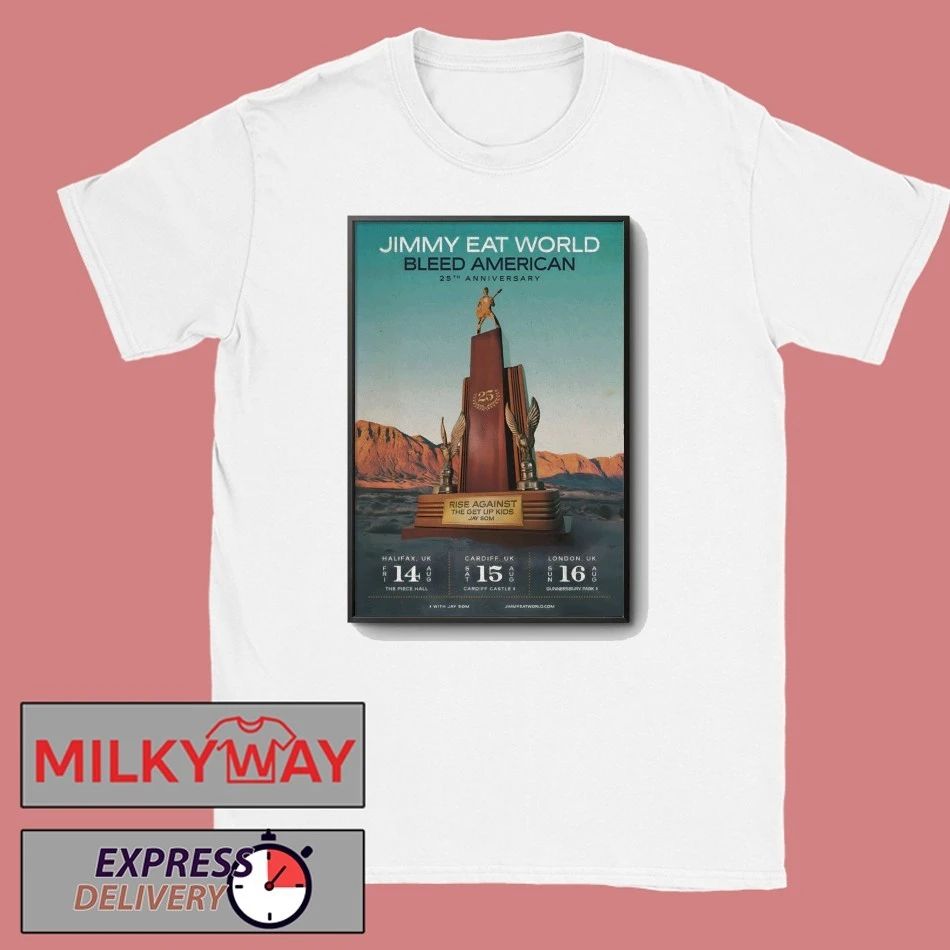 Jimmy Eat World Aug 15 2026 Cardiff UK Poster shirt