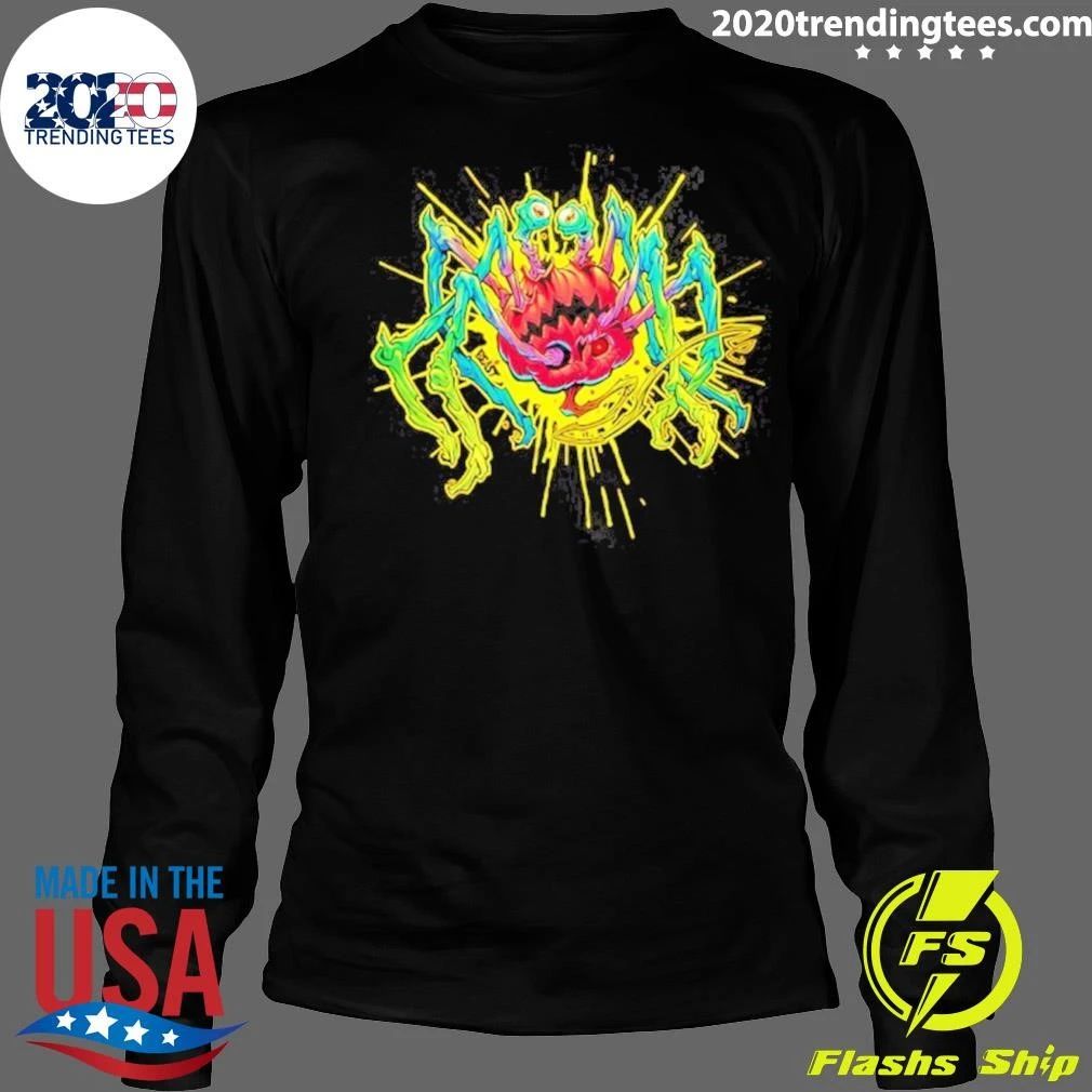 Pumpkin Spider Monster Spooky Halloween Shirt
