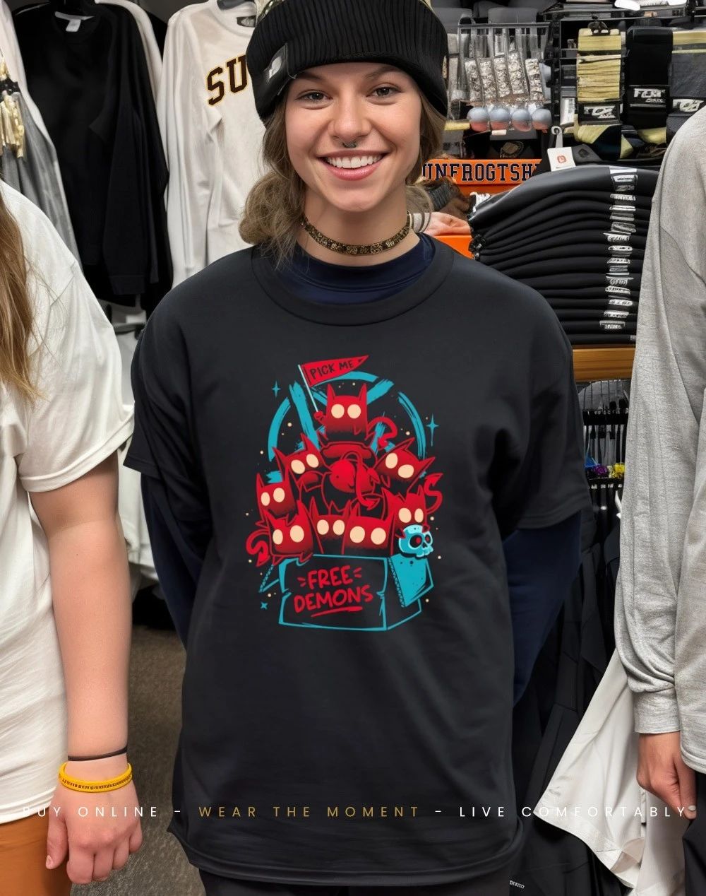 Free demon box pick me graphic shirt