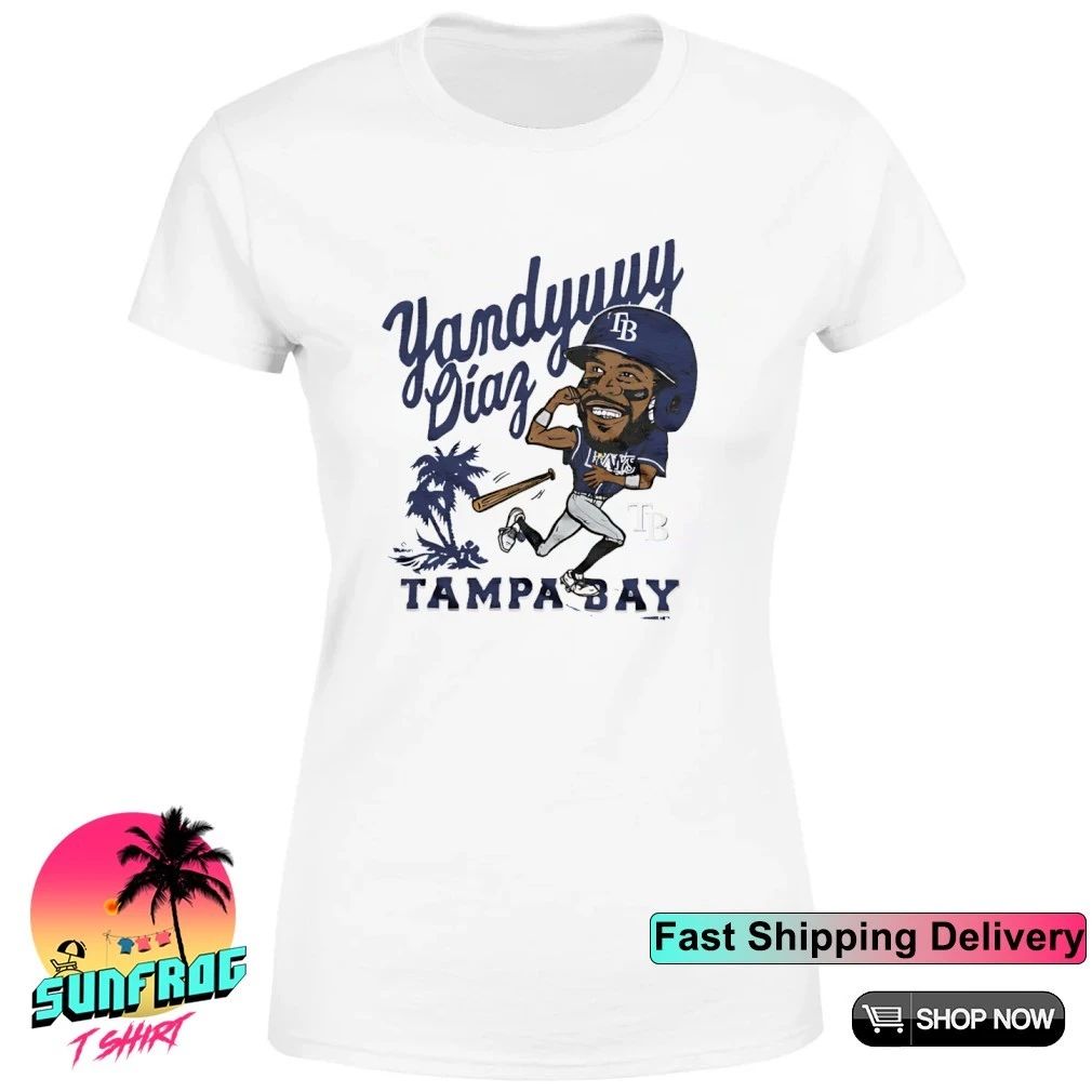 Tampa Bay Rays Yandy Diaz signature caricature shirt