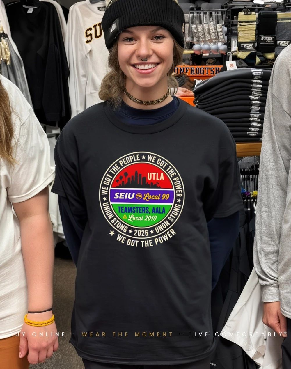 Labor Movement UTLA SEIU AALA We Got The People city skyline shirt