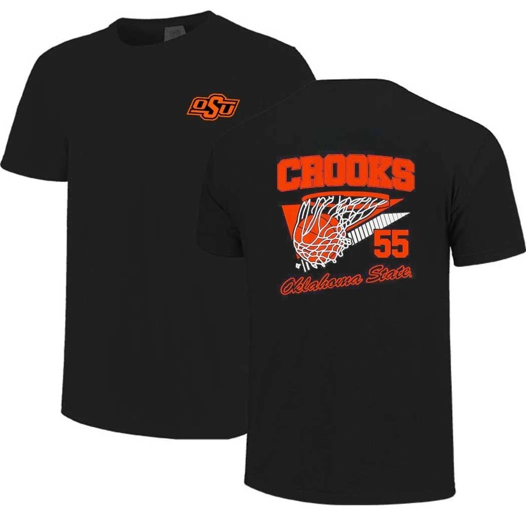 OSU Cowgirls Audi Crooks retro basketball net front and back shirt