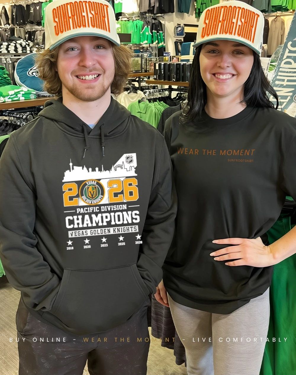Vegas Golden Knights 2026 NHL Men’s Hockey Pacific Division Champions 2018-2026 shirt