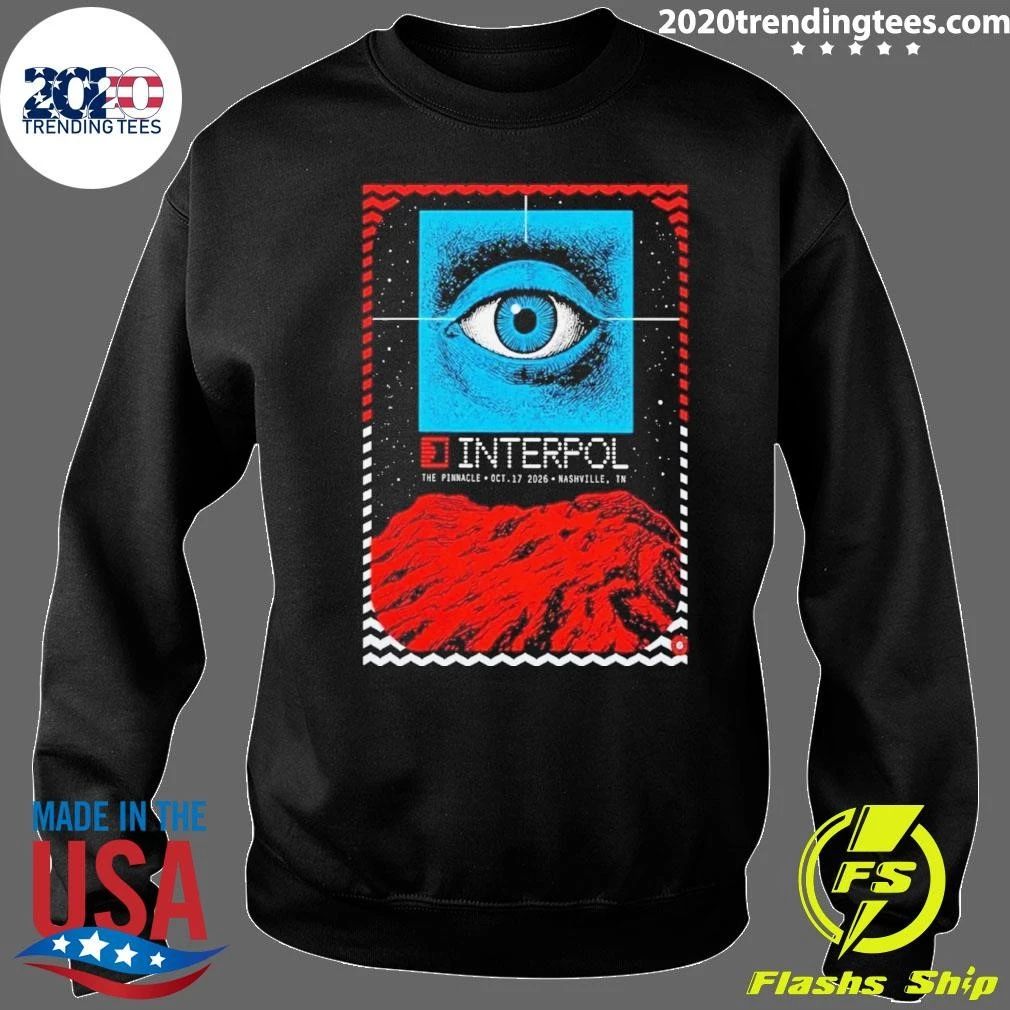 Interpol Nashville TN Event Poster At The Pinnacle In Nashville TN On October 17 2026 Shirt