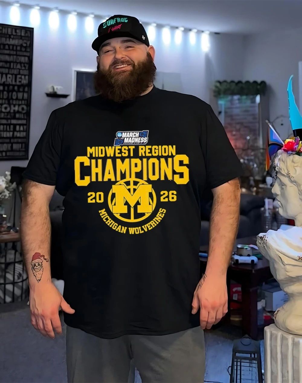 Michigan Wolverines NCAA Midwest Region Champions 2026 shirt