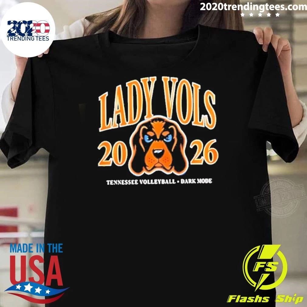 Lady Volunteers Volleyball Dark Mode 2026 Shirt