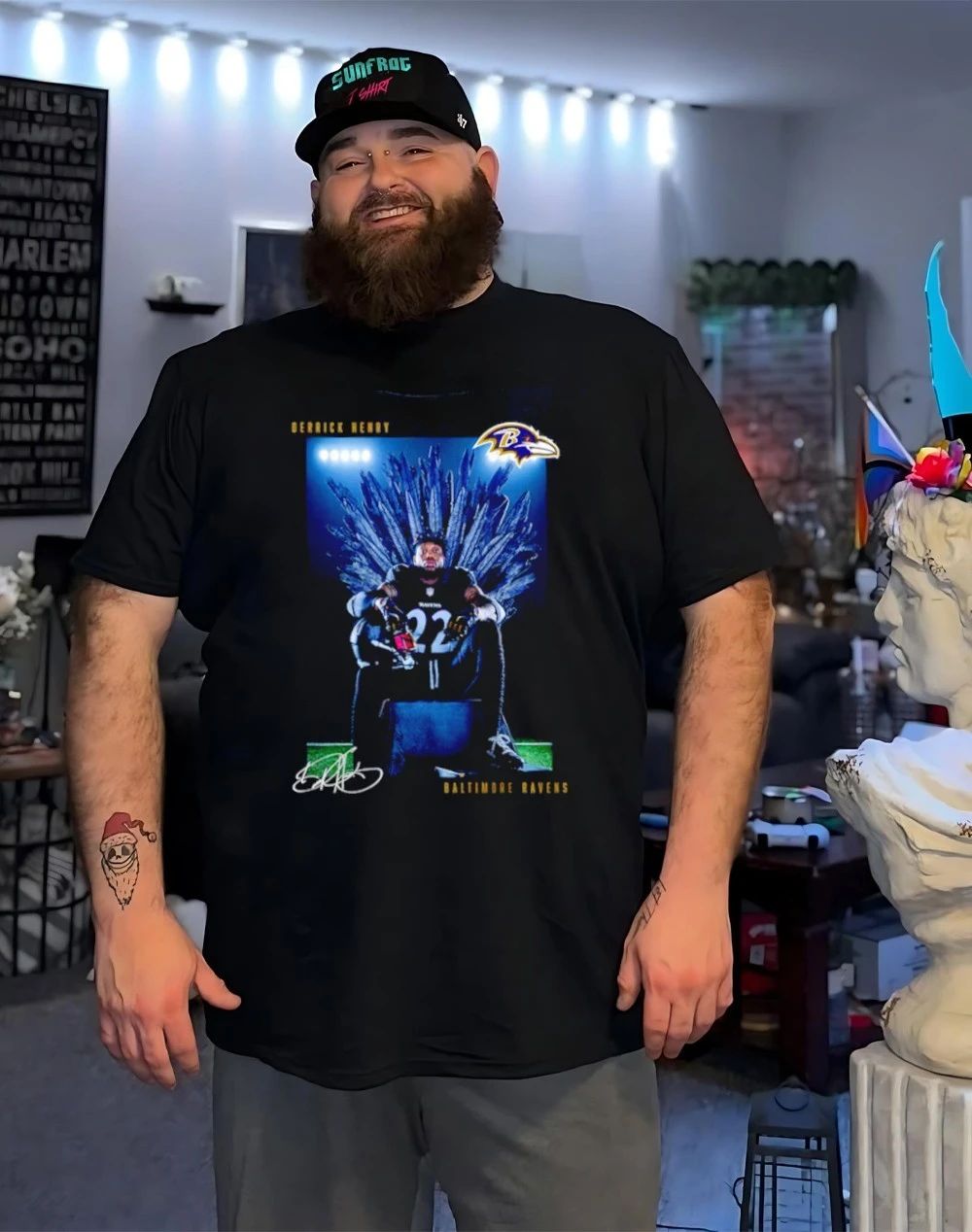 Baltimore Ravens Derrick Henry Throne signature shirt
