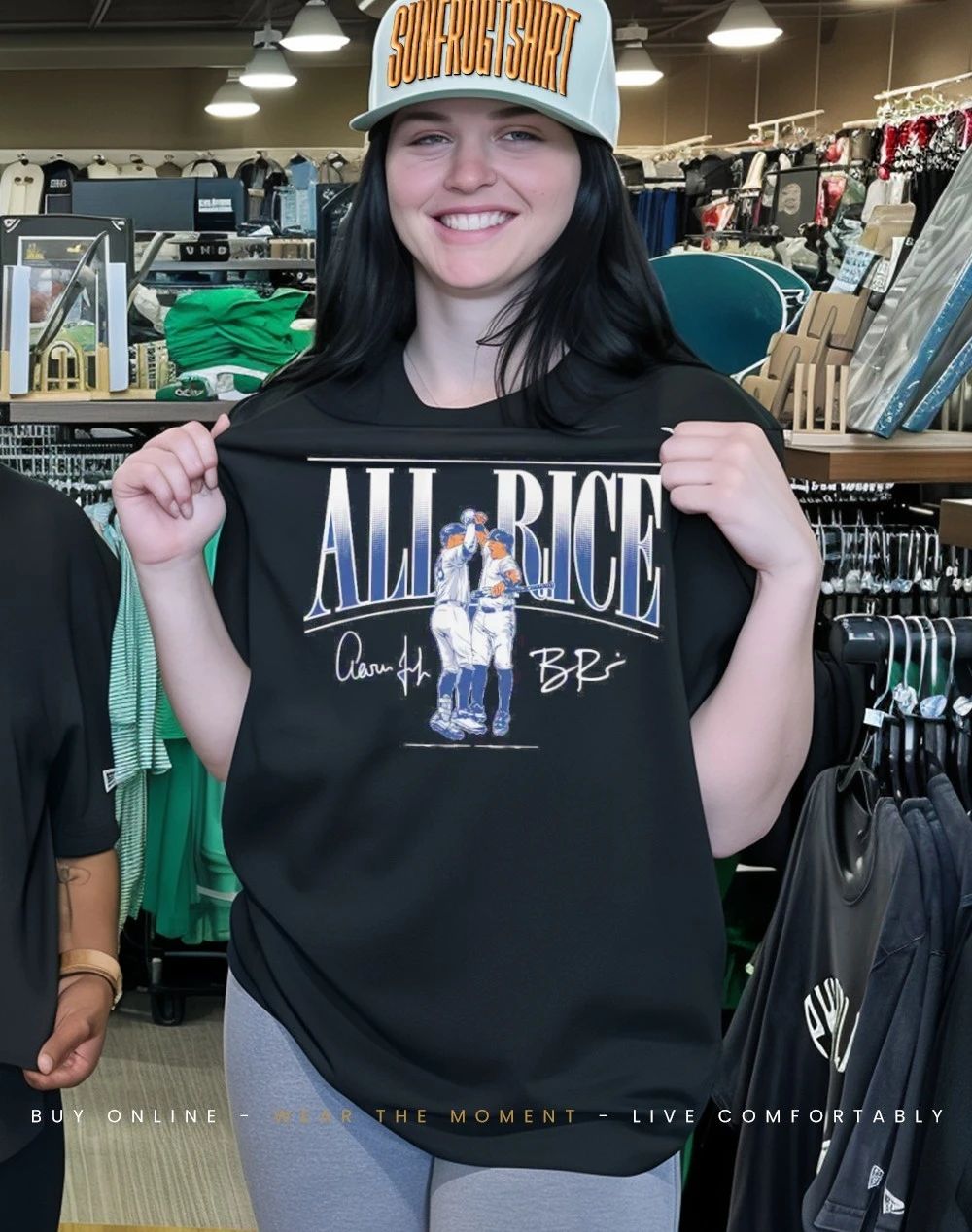 Aaron Judge and Ben Rice all Rice New York Yankees shirt