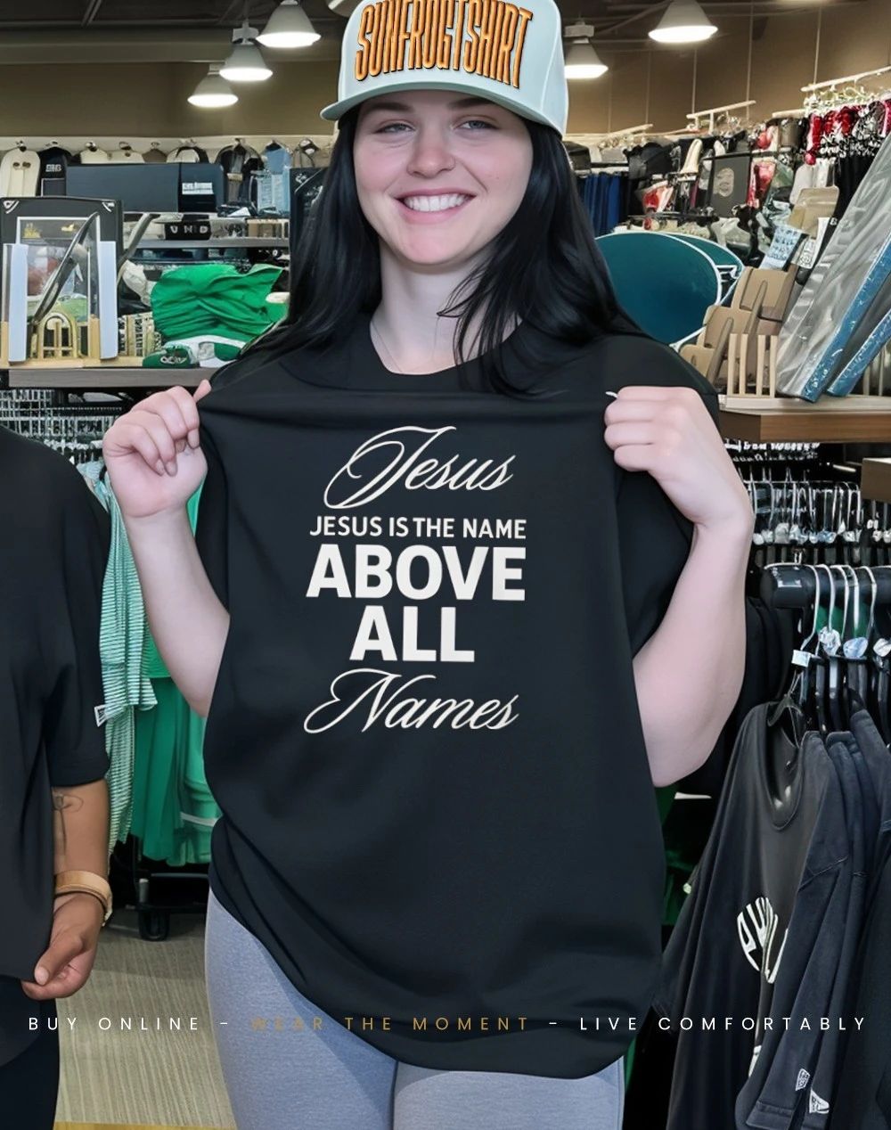 Jesus is the name above all names humble over hype christian shirt