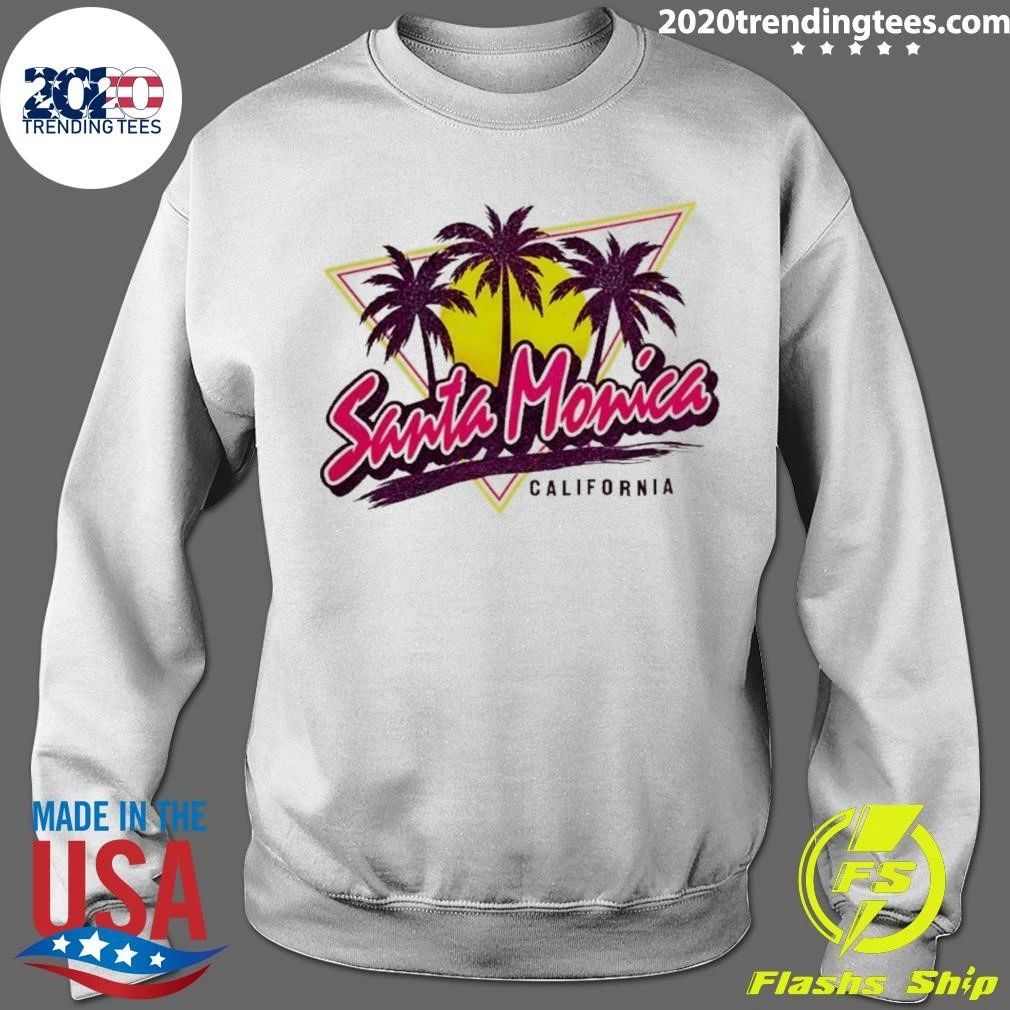 Monica California Coconut Tree Sunset Shirt