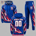 Ipswich Town Personalized Tracksuit Hoodie And Jogger Pant Set