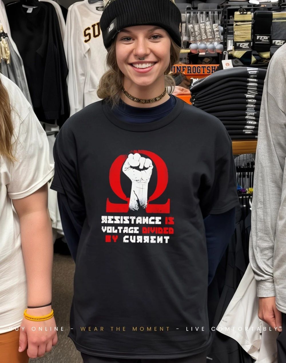Resistance is Voltage Divided by Current shirt