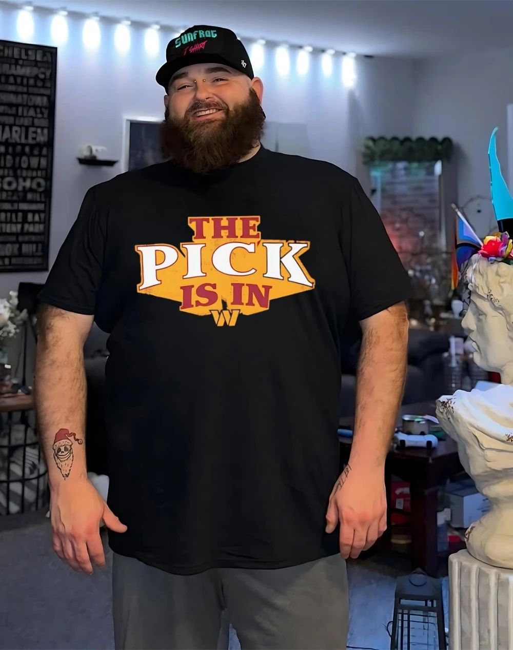 Washington Commanders The Pick Is In logo shirt