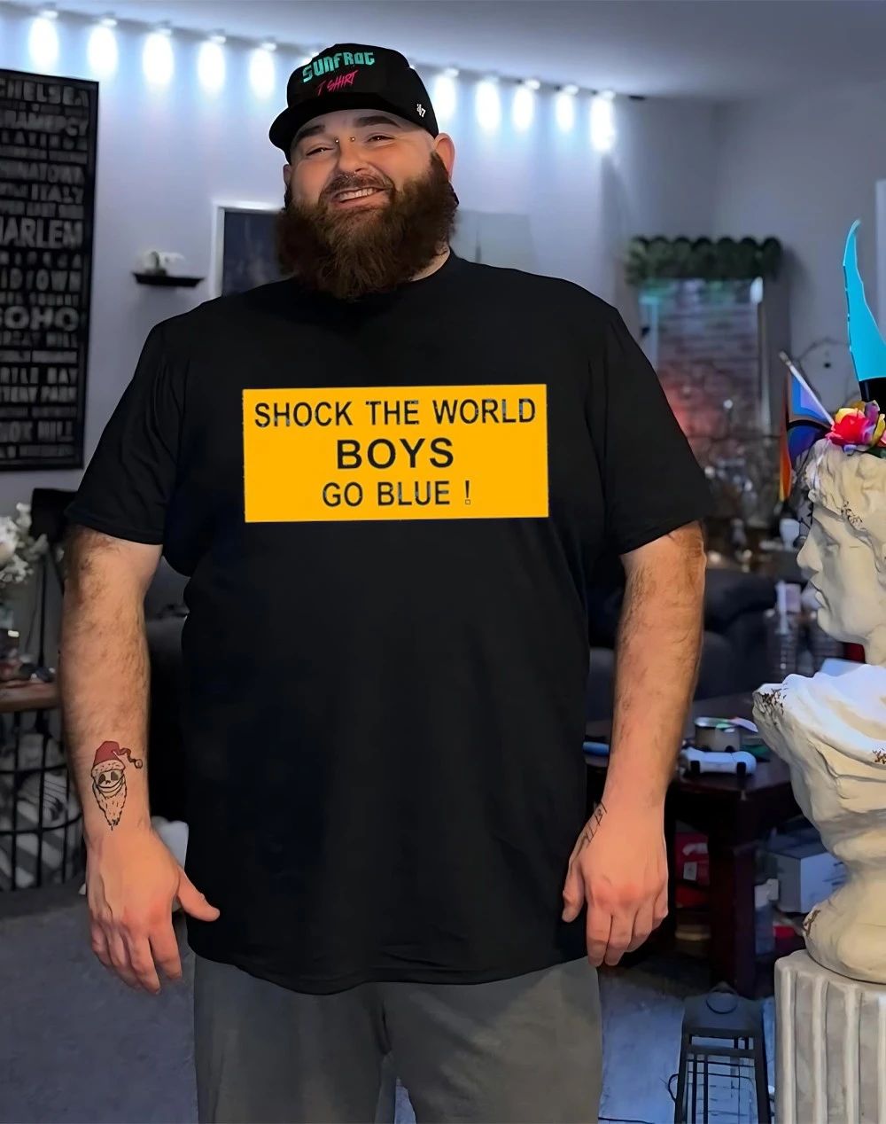 Shock the world boys Go blue Michigan Basketball shirt