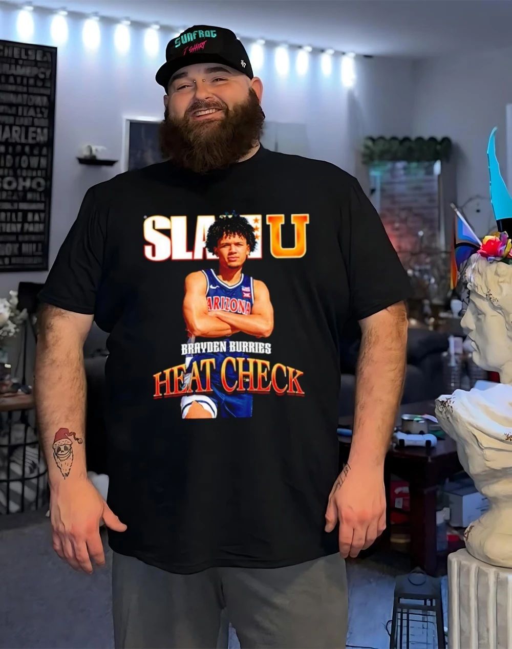 Brayden Burries Arizona Wildcats Slamu Heat Check Cover shirt