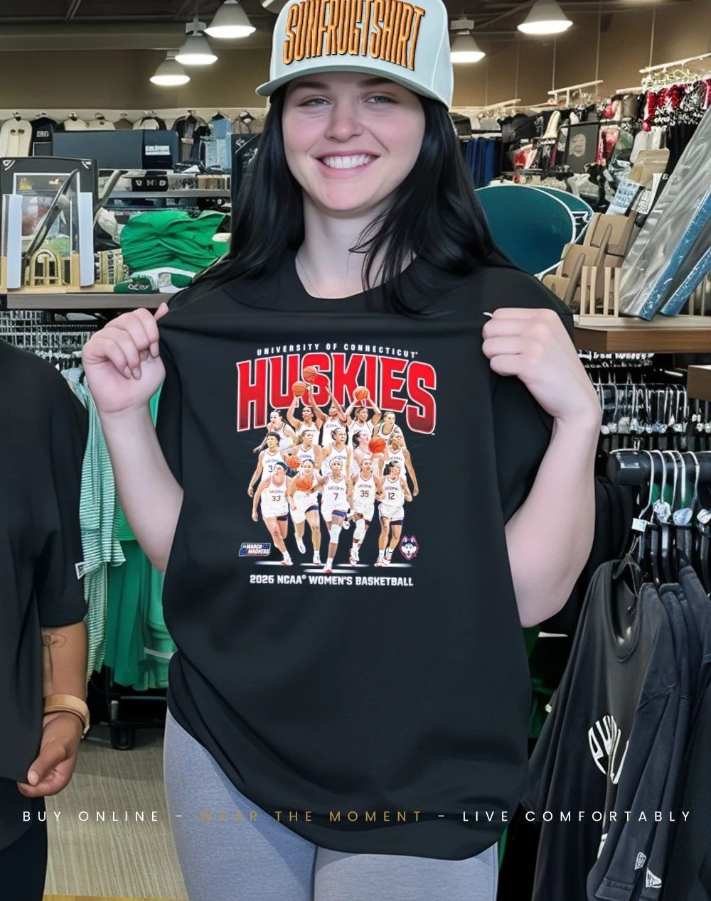 UConn Women’s Basketball NCAA March Madness 2026 Team Collage shirt