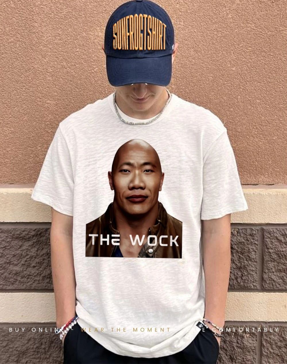 The Wock The Rock parody shirt