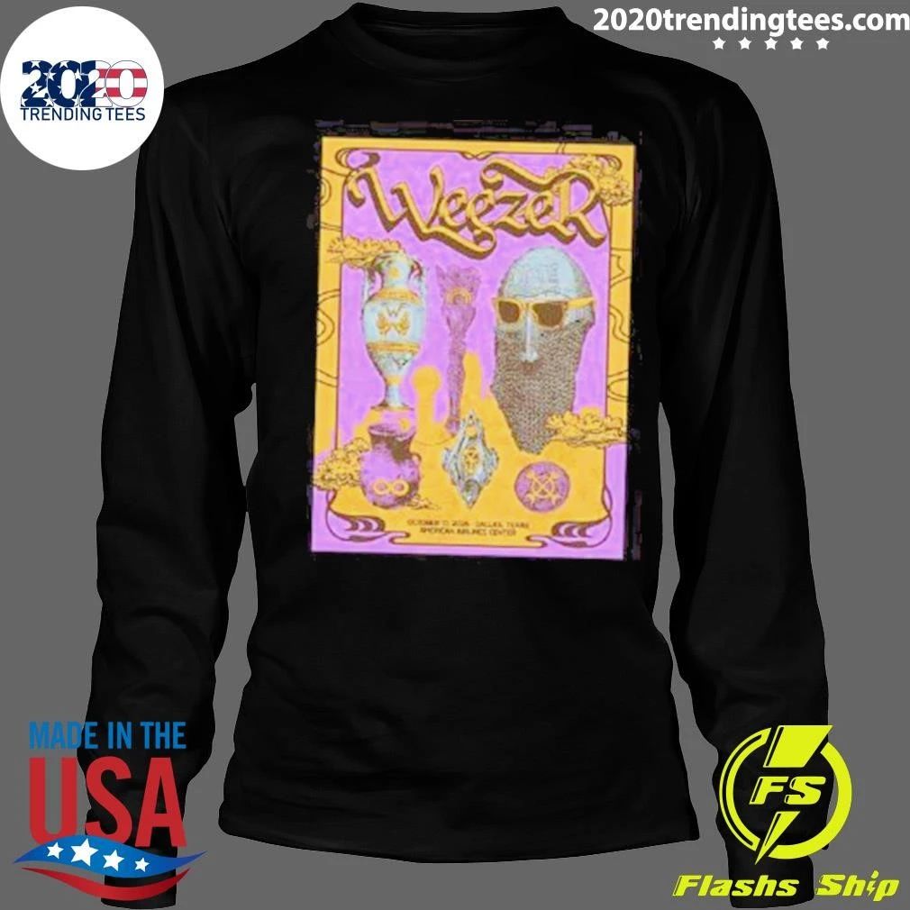 Weezer Dallas TX At American Airlines Center In Dallas TX On October 17 2026 Shirt