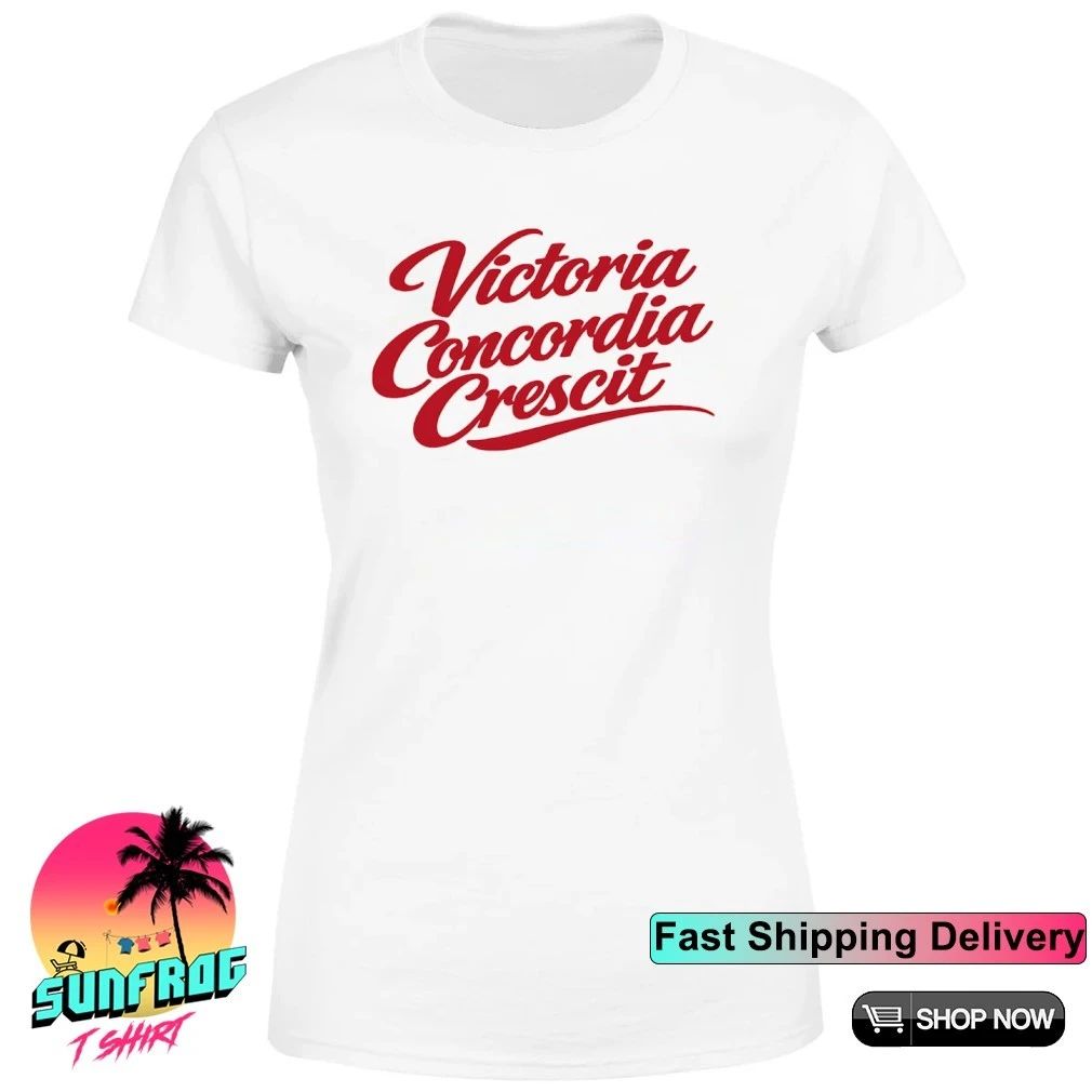 Arsenal Victoria Concordia Crescit Latin Motto shirt