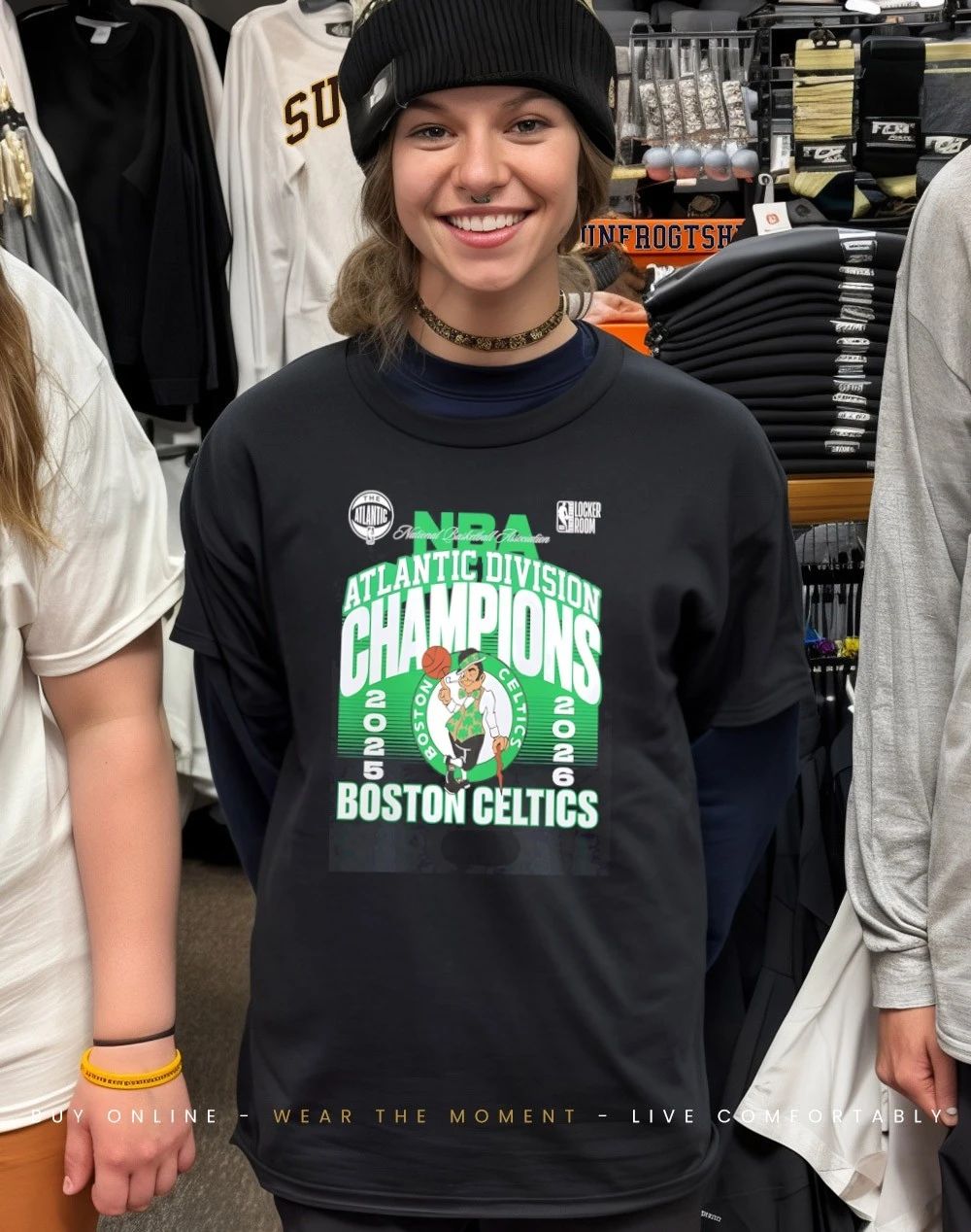 Boston Celtics 2025 2026 Atlantic Division Champions Locker Room shirt