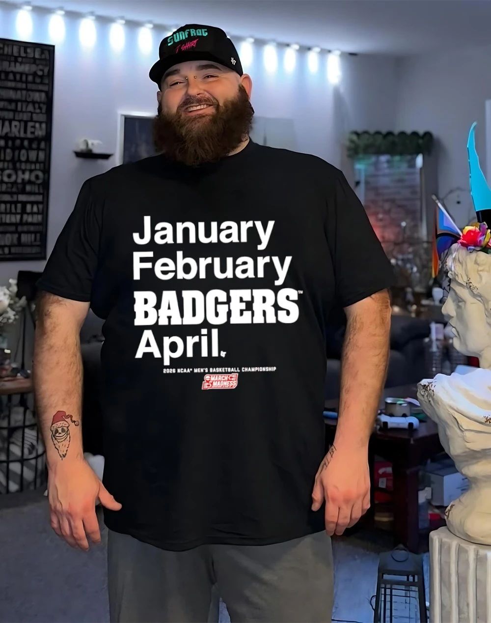 Wisconsin Badgers MBB 2026 March Madness Month January February Badgers April shirt