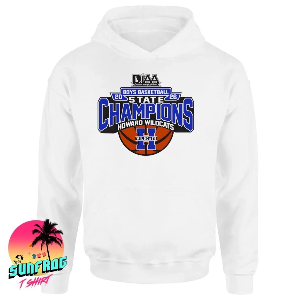Howard Wildcats DIAA Boys Basketball 2026 Champions shirt