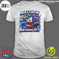 Personalized Mighty Morphin Matthew Birthday Boy Shirt