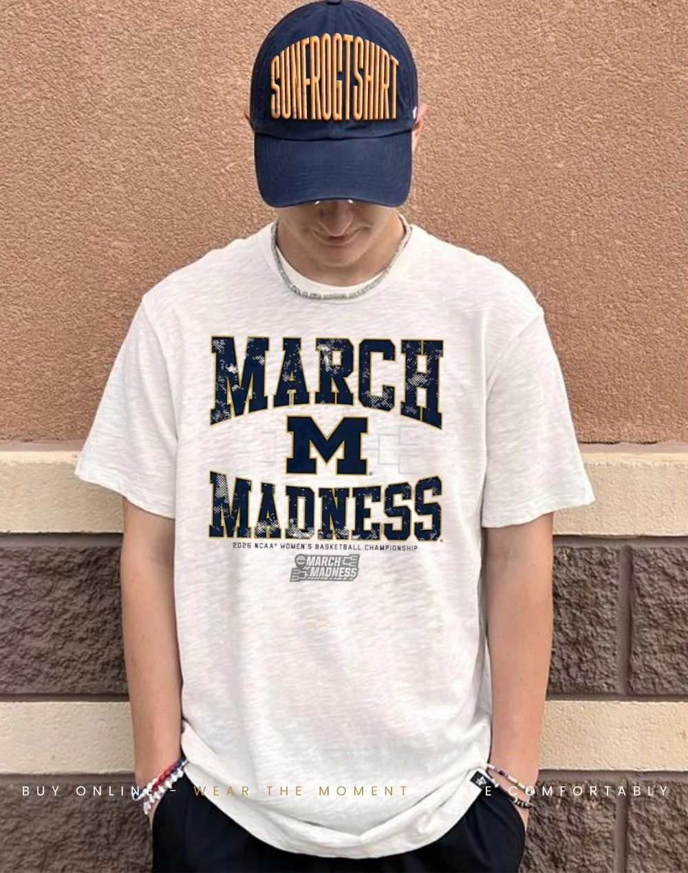 Michigan Wolverines WBB 2026 March Madness logo shirt