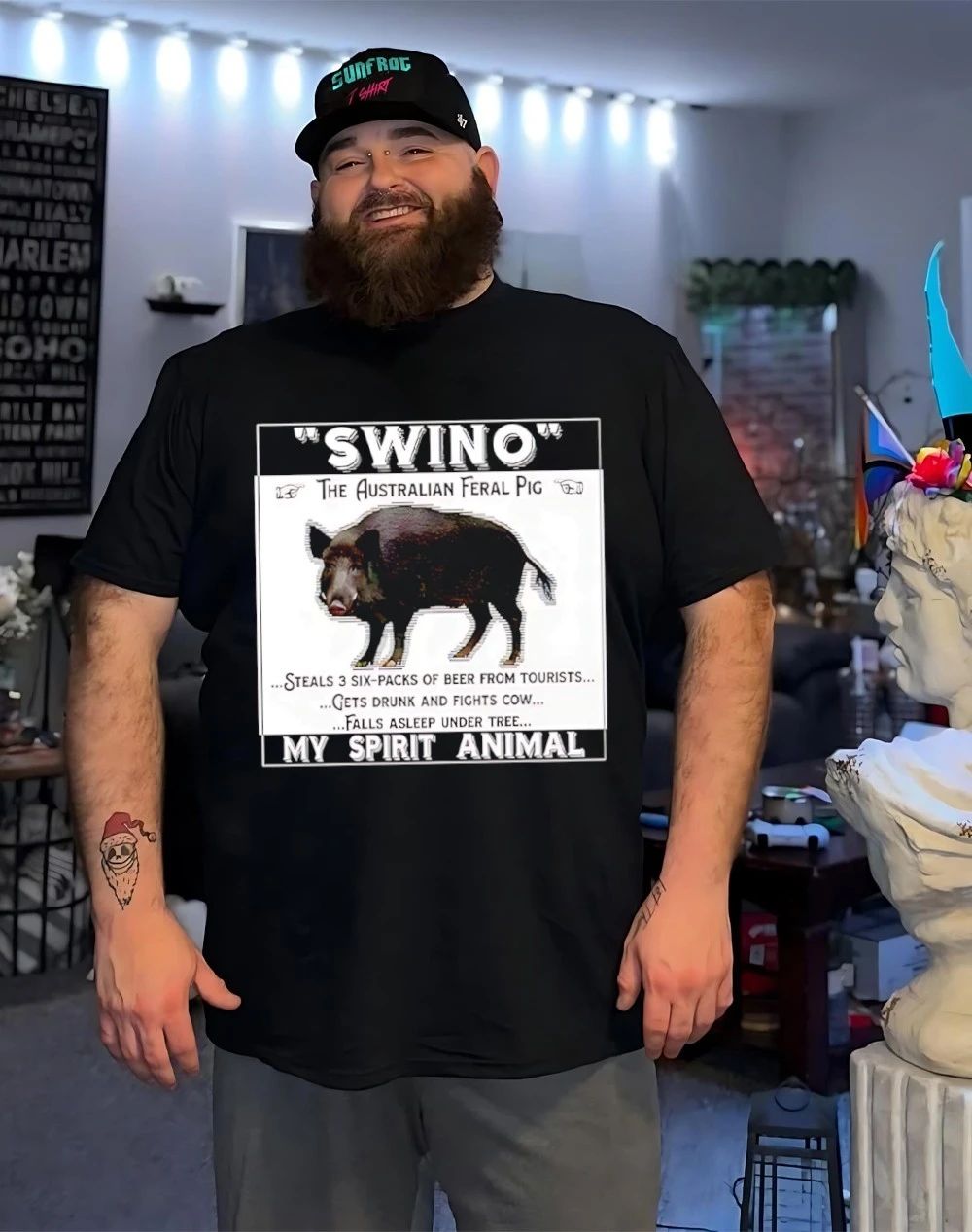 Swino the australian feral pig my spirit animal shirt