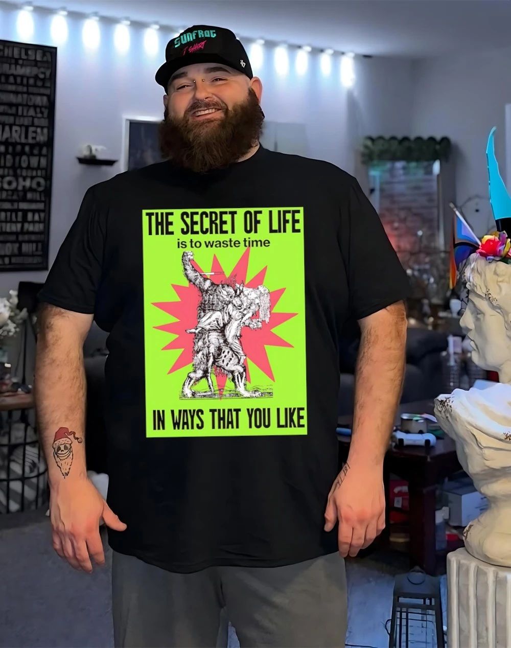 The secret of life is to waste time in ways that you like shirt