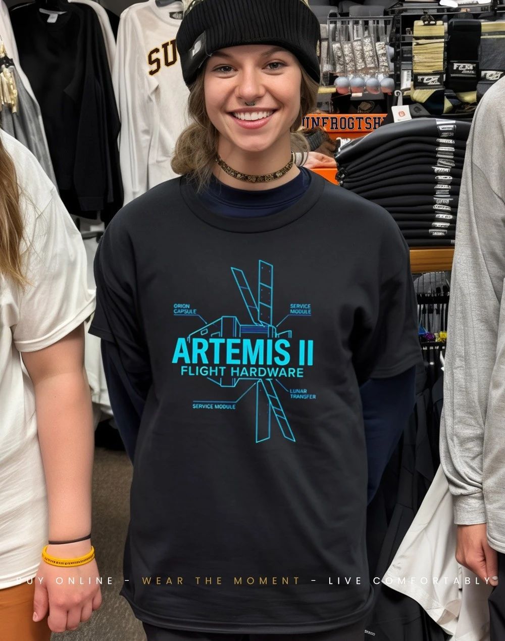 Artemis II Fight Hardware graphic shirt