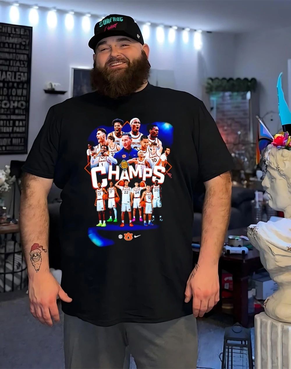 Auburn Tigers Men’s Basketball 3x NIT Champions 2026 graphic shirt