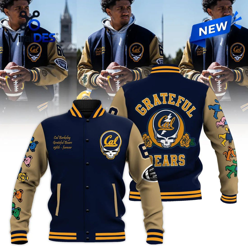 California Golden Bears Grateful Dead Baseball Jacket